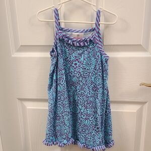 Hanna Andersson Purple and Blue Striped Dress